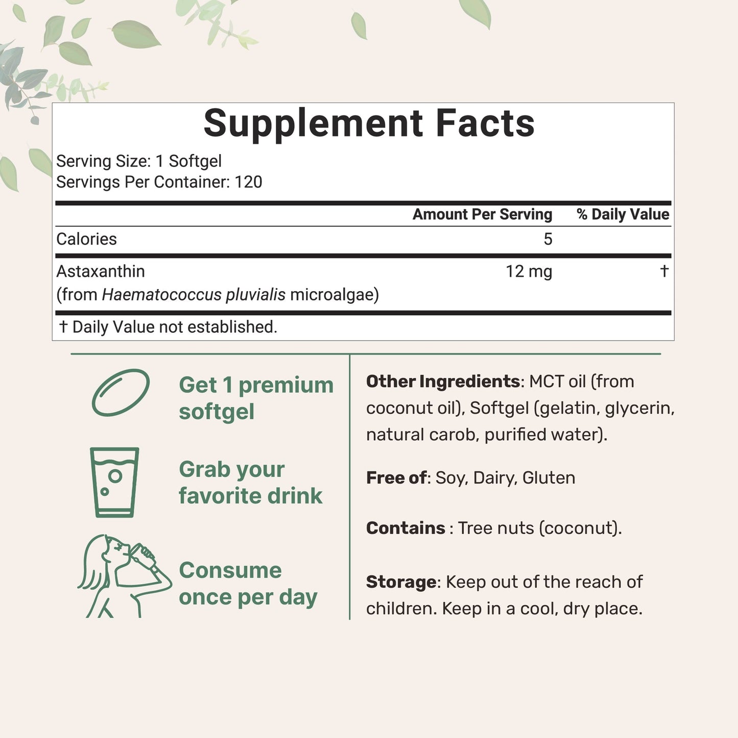 ReMagine Astaxanthin 12mg